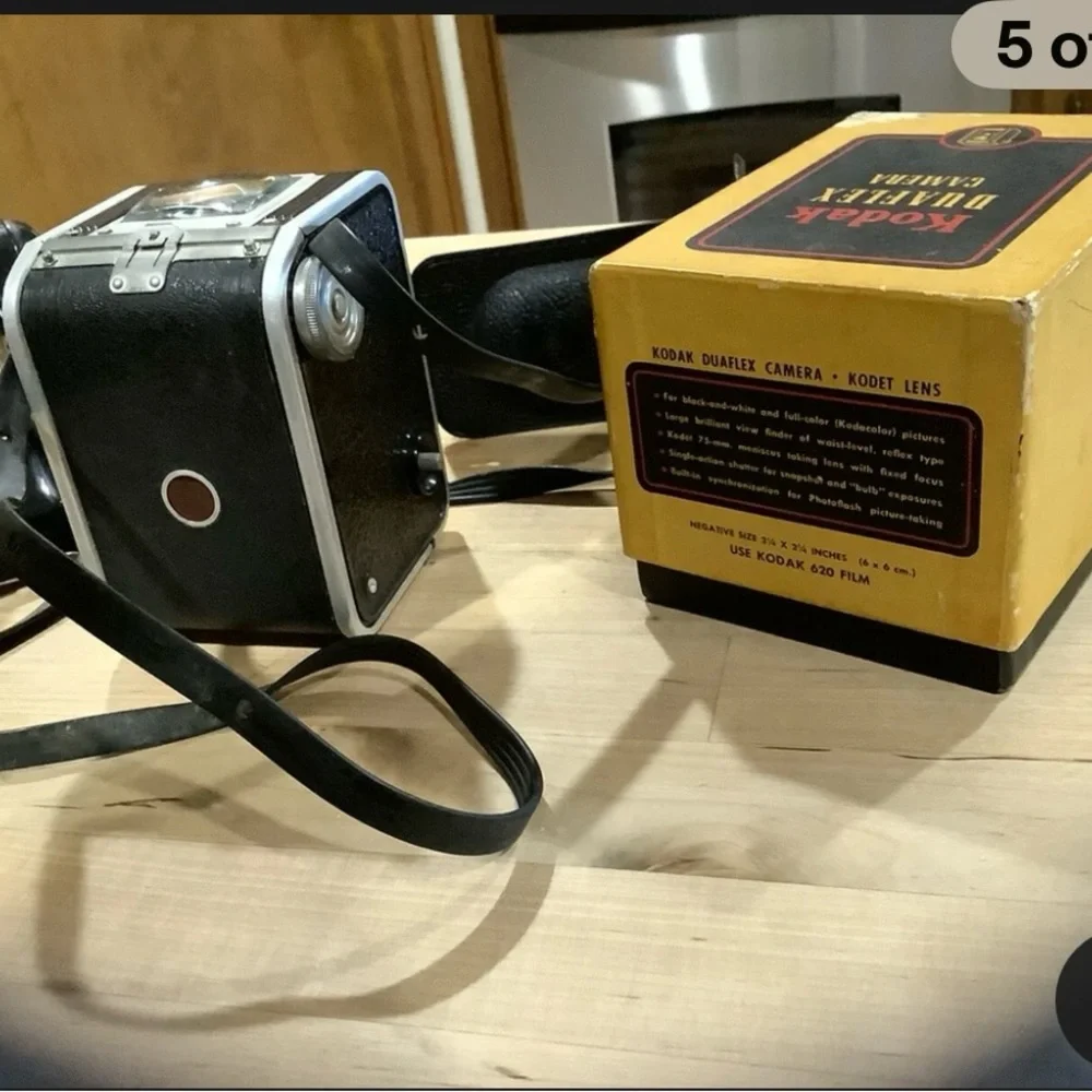 Vintage Kodak Duaflex Camera and Flash Unit
